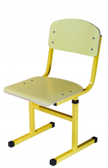 Т-подібний стілець, АНШАР ГРУП (190297 HPL), (опція р.г. №3) №4-6, з покриттям фанери HPL-пластиком, каркас - міцна квадратна труба